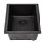 Nantucket Sinks Rockport Collection 15'' W Single Bowl Dual-Mount Granite Composite Bar-Prep Sink in Black, 15'' W x 18'' D x 7-5/8'' H, Black Product View