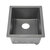 Nantucket Sinks Rockport Collection 15'' W Single Bowl Dual-Mount Granite Composite Bar-Prep Sink in Titanium, 15'' W x 18'' D x 7-5/8'' H, Titanium Overhead View