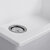 Nantucket Sinks Plymouth Collection 27'' W Single Bowl Dual-Mount Granite Composite Kitchen Sink in White, 27-3/16'' W x 19-7/8'' D x 8-1/4'' H, 27'' W White Close up V iew