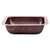 Nantucket Sinks Brightwork Home 17'' W Dual Mount 16-Gauge Hammered Copper Rectangle Bar Kitchen Sink in Antique Copper, 17'' W x 14'' D x 5-1/8'' H, 17'' Antique Copper Side View
