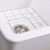 Cape Collection 18"W Dualmount Square Fireclay Kitchen Sink