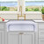 Nantucket Sinks 30" Wide Reversible Italian Fireclay Sink "Waquoit" , 29-1/2" W x 19-1/2" D x 9-3/4" H