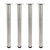 Peter Meier Rockwell 960 Series Set of 4 Round Stainless Steel Dining Height Table Legs, Product View