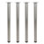 Peter Meier Rockwell 960 Series Set of 4 Round Stainless Steel Counter Height Table Legs, Product View