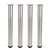 Peter Meier Rockwell 976 Series Set of 4 Round Stainless Steel Dining Height Table Legs, Product View