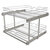 Rev-a-Shelf 24" W x 22" D Base Cabinet Pull-Out 2-Tier Wire Basket