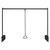 Rev A Shelf Premier Series Adjustable and Trim-To-Fit Pull Down Closet Rod in Matte Black for 18'' to 48'' Full-Access Closet Cabinets