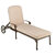 Raheny Home Capri Outdoor Chaise Lounge In Taupe, 84'' W x 29-1/2'' D x 12-3/4'' H