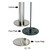 Eclipse Stainless Steel Bolt Down Table Base