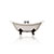 WaterMark Fixtures 72" Antique Inspired Cast Iron Porcelain Clawfoot Bathtub, White Double Slipper Bathtub Package Original