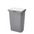 Rev-A-Shelf Single Door Mount Vanity Waste Container, 8 Quart (2 Gallon) Metallic Silver Bin with Maple Frame, for 30" Vanity Base Cabinets