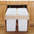 Four 27 Quart Pull-Out Waste Containers
