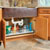 Rev-A-Shelf "Premiere" Base Cabinet Pullout Shelf/ Basket with Gray Solid Bottom, with Blum Full-Extension Soft-Close Slides