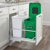 Rev-A-Shelf Double Soft-Close Bottom Mount Recycle Center With (1) Green Compo+ Container and (1) 35 Qt. White Bin, Pull-Out Aluminum Carriage
