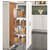 Rev-A-Shelf Pantry Pullout with 4 Baskets with Chrome Wire