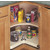 Single Shelf Kidney Shaped Pantry Tray, Post Included