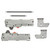 Rev-A-Shelf Tip-On Kit for 4WC Series Trash Pullout, for 15" Cabinet