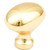 Cabinet Knobs - 700 Series Oval Knob 719, Polished Brass
