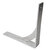 Steel Design Solutions Delta HD Countertop Support Bracket, Stainless Steel Angle View