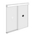 Structure Glass Solutions Covert Series Soft Close Sliding Door System, Single Door Hardware Kit, 144" Header Track, Brushed Nickel