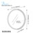 Dawn Sinks 31" LED Backlit Circular Mirror in White Finish, 31-1/2" Diameter x 1-1/4" D