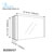 Dawn Sinks LED Backlit Horizontal Single Door Medicine Cabinet with Matte Aluminum Mirror, 27-9/16" W x 5-5/16" D x 19-11/16" H