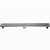 Dawn Sinks® Rio Orinoco River Series Linear Stainless Steel Shower Drain in Polished Satin Finish, 36" W x 3" D x 3-1/8" H