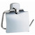 Smedbo Cabin Polished Chrome Toilet Roll Holder with Lid European Style 1¾"
