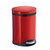 Smedbo Outline Lite Collection Trash Pedal Bin 1.58 Gallon in Red Lacquered Stainless Steel, 9-1/2'' Diameter x 9'' D x 12-1/2'' H