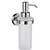 Smedbo Home Line Polished Chrome Holder with Frosted Glass Soap Dispenser 7" H
