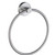 Smedbo Home Line Brushed Chrome Towel Ring 6-3/4" W