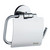 Smedbo Studio Polished Chrome European Style Toilet Roll Holder with Lid