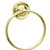 Smedbo Villa Polished Brass Towel Ring 6" W