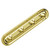 Smedbo Villa Polished Brass Quadruple Hook 9"L