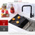 Stylish International Workstation Sink Black Cutting Board, BPA-Free, Food-Grade Polymer, 11'' W x 16-7/8'' D x 3/8'' Thick, Food Safe