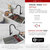Stylish International Workstation Accessories Kit: Includes Cutting Board A-917, Colander A-06, and Roll-Up Drying Rack A-902, Functional Uses