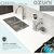 Azuni Double Basin Undermount Kitchen Sink With Grids and Basket Strainers