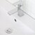 D-700 Series Bathroom Sink Pop-Up Drain with Overflow in Polished Chrome, Installed View