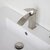 D-701 Series Bathroom Sink Mushroom Pop-Up Drain with Overflow in Brushed Nickel, Installed View