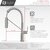 Stylish International Tivoli Single Handle Pull Down Kitchen Faucet in Stainless Steel, Dimensions