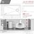 Stylish International Versa Handmade Graphite Workstation Single Bowl Kitchen Sink with Built-In Accessories, 30'' Stainless Steel Dimensions