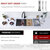 Stylish International 33'' Versa Handmade Graphite Workstation Single Bowl Kitchen Sink with Built-In Accessories, 33'' Black Heavy Duty Grade