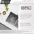 Norquay 27'' Dual Mount 60/40 Double Bowl Gray Composite Granite Kitchen Sink with Strainers, Quality Assured Info