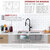 Stylish International Toledo Series Double Bowl Kitchen Sink, Dimensions