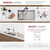 Stylish International STYLISH™ Malaga Single Bowl Dual Mount Stainless Steel Kitchen Sink with Strainer, 30" W, Premium Material