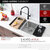 Stylish International Avila Series Double Bowl Kitchen Sink, Long Lasting Durability w/ Grids