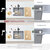 Stylish International STYLISH 22'' Dual Mount Single Bowl Composite Granite Kitchen Sink with Strainer, Gray, Easy Installation
