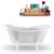Streamline White Foot - Tub and Tray View 1