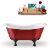 Red Exterior - Black Foot - Tub and Tray View 1