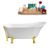 Gold Clawfoot/Gold Drain - Tub Side View